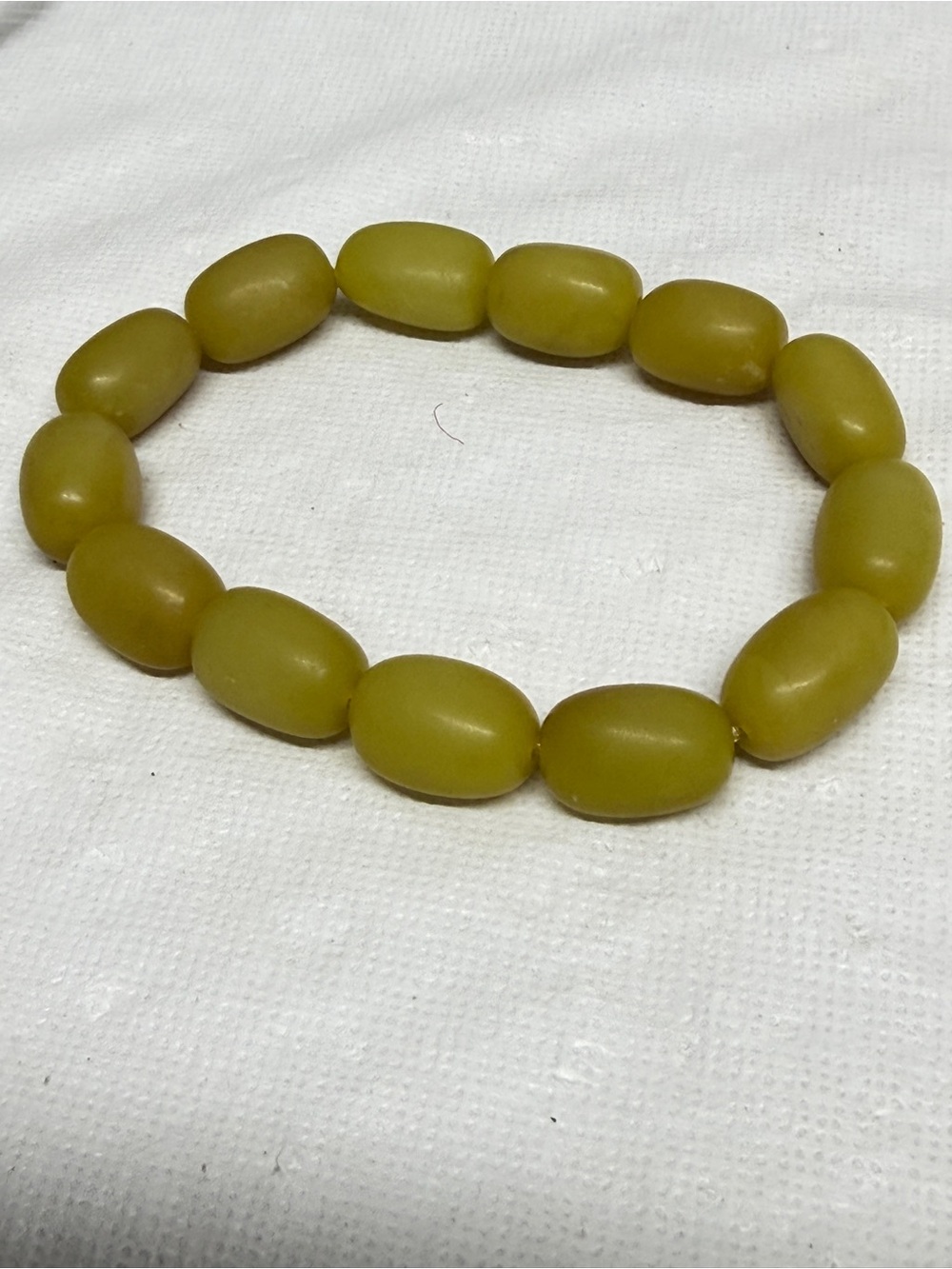Vintage Baltic Amber Stretch Bracelet Large Beads